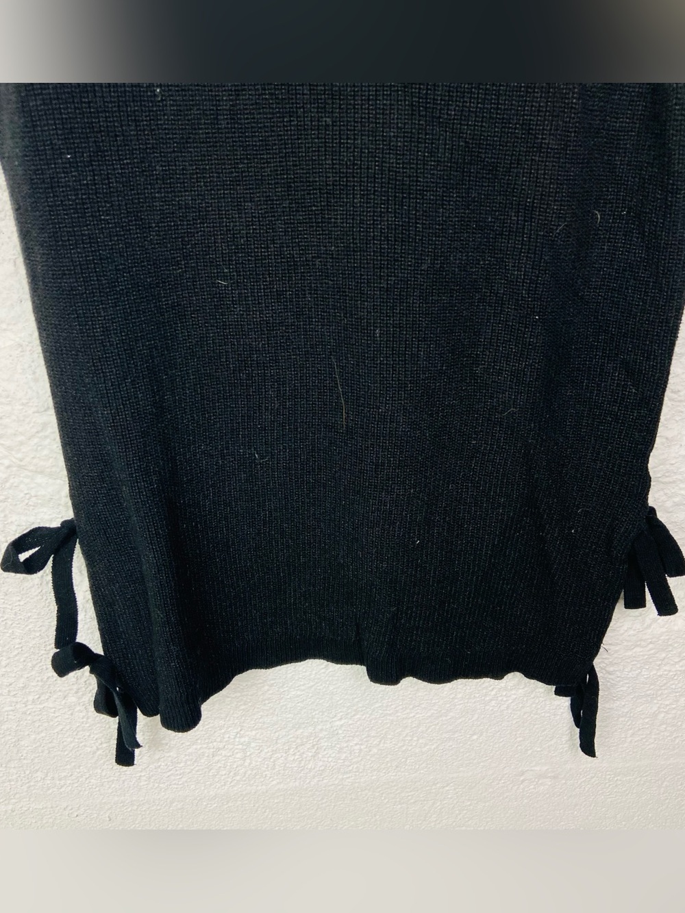 Time and Tru Black Sleeveless Knit Tank with Side Tie Detail size medium - Picture 6 of 10